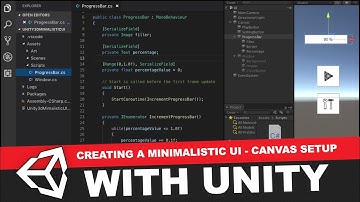 Unity3d Creating a minimalistic UI - Canvas Setup & Custom Progress Bar