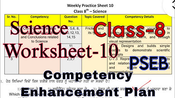Solved Science Practice Sheet-10/Class-8/Competency Enhancement plan/PSEB/@PSEBEDUCATE