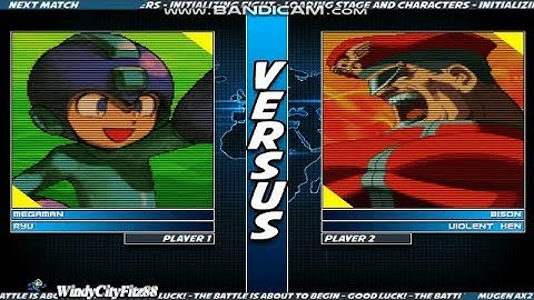 WindyCityFitz88 Mugen Battles | Megaman & Ryu vs M. Bison & Violent Ken