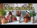 DIY- Como fazer falsa Cerâmica em vidro, plástico, lata e papelão.