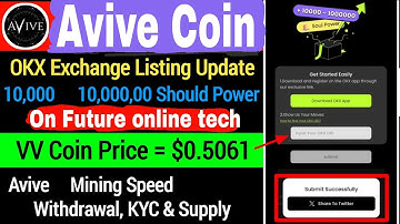 Avive coin withdraw  OKX Exchange / Avive Coin listing  OKX Exchange/ Avive coin Claim OKX Exchange