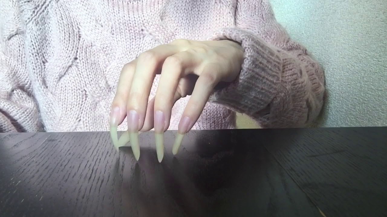 Tapping And Scratching Natural Long Nails Asmr 🎧👂 Youtube