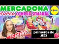 🛒SUPER COMPRA Semanal/ MERCADONA y LIDL/ Primeros de MES/ 1a del AÑO/ BAJADAS de PRECIOS/ Maricienta