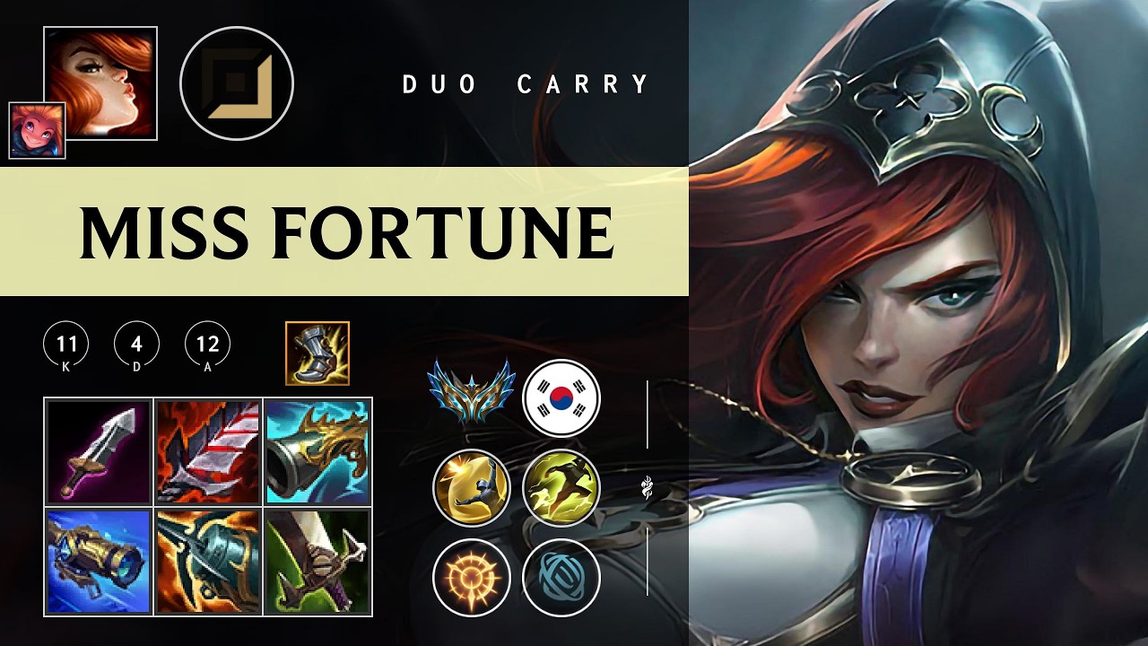 Miss Fortune ADC vs Ezreal - KR Challenger Patch 26.04