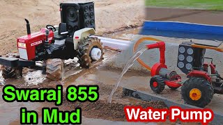Swaraj 855 in Mud ! Water pump with HMT 5911