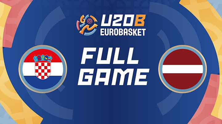 LIVE - Croatia v Latvia | FIBA U20 EuroBasket 2025 Division B | FINAL