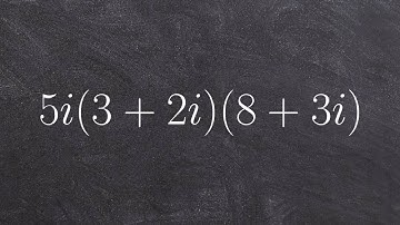 Tutorial - Simplifying Expressions with Complex numbers ex 3, 5i(3 + 2i)(8 + 3i)