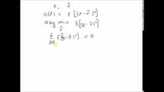 Estimate with minimum expected error