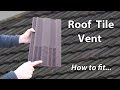 Roof Ventilation Tile & Bathroom Exhaust Vent Extractor