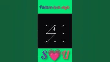 S💗U pattern lock style #pattern #lock #style #youtubeshort #video #viral COMMENT YOUR NAME ✍️