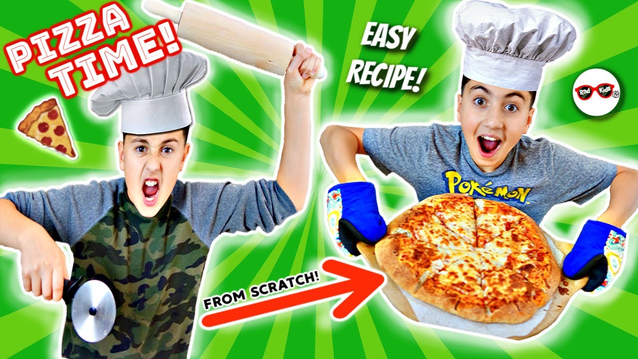 WE MADE PiZZA...FROM SCRATCH!! EASY TO FOLLOW RECiPE!! | RAD KiDs KiTCHEN camera iphone 8 plus apk