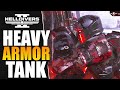 Helldivers 2  heavy armor finally feels tanky vs automatons helldive solo