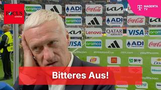 Didier Deschamps on France's defeat: "We played below our potential"
