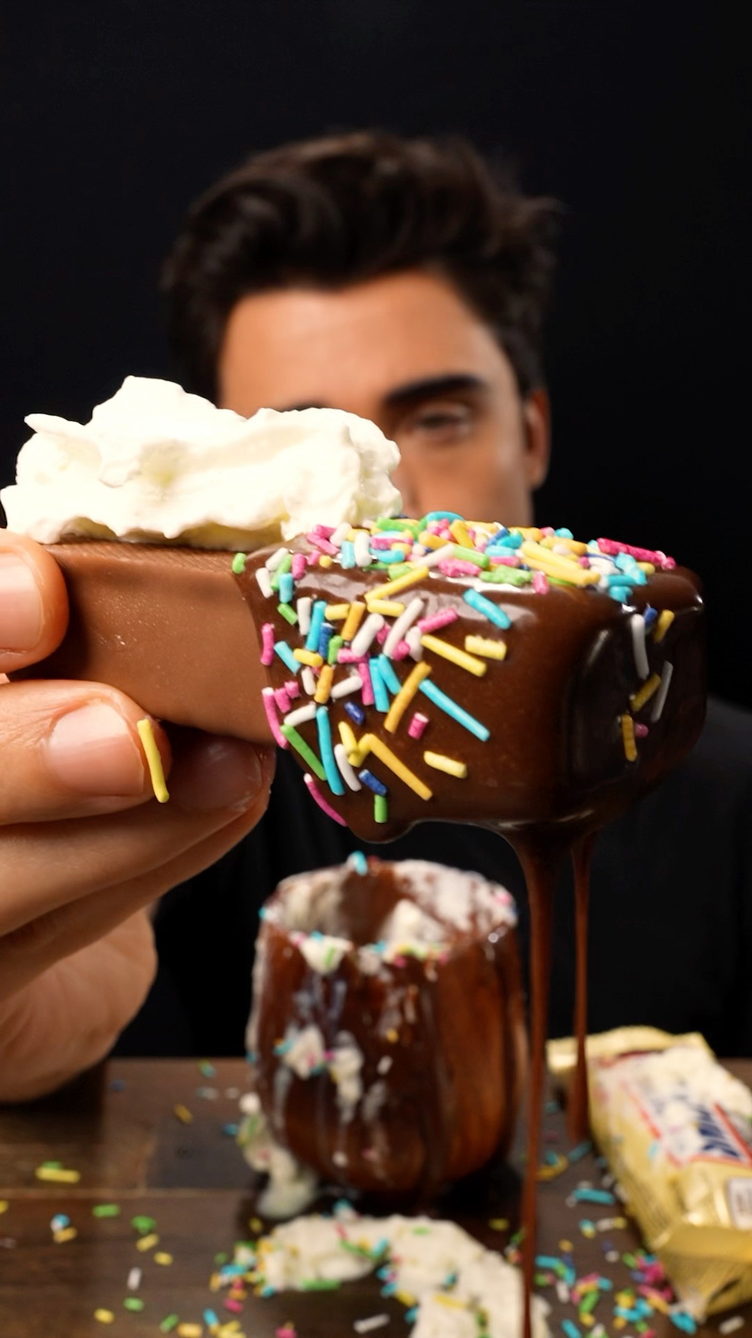 Extra Chocolate Candy Ice Cream Bar !? ASMR