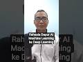 Rahasia Dapur AI - Machine Learning ke Deep Learning
