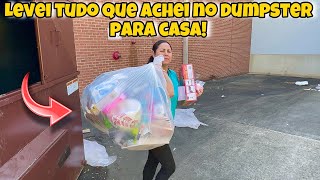 Levei tudo que achei no dumpster para casa! 🇺🇸