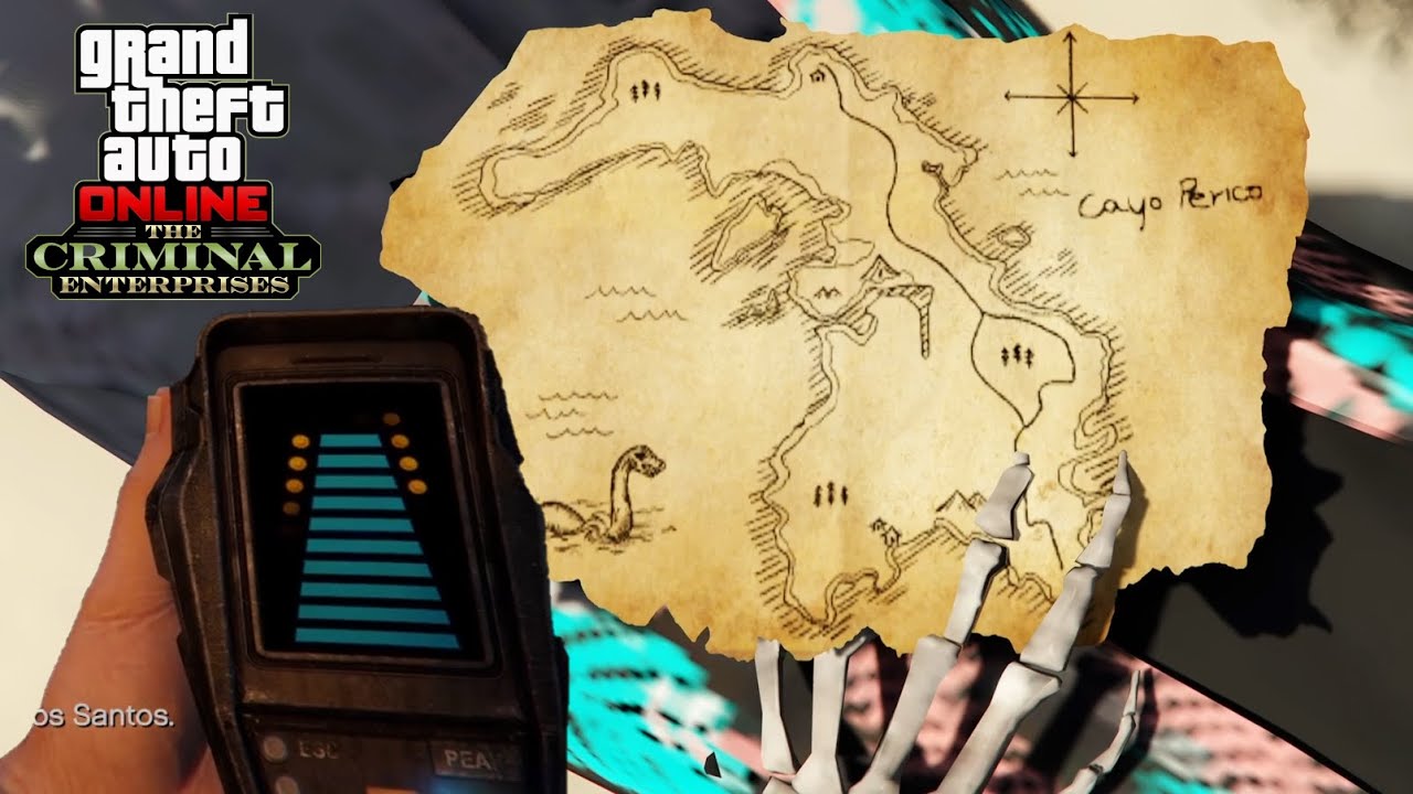 COMMENT TROUVER CACHE TRESOR SQUELETTE CAYO PERICO GTA ONLINE NEW