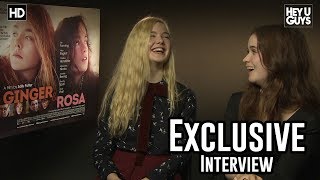 Elle Fanning & Alice Englert Interview - Ginger and Rosa