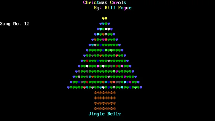 Christmas Carols (Bill Pogue) (MS-DOS) [1984]