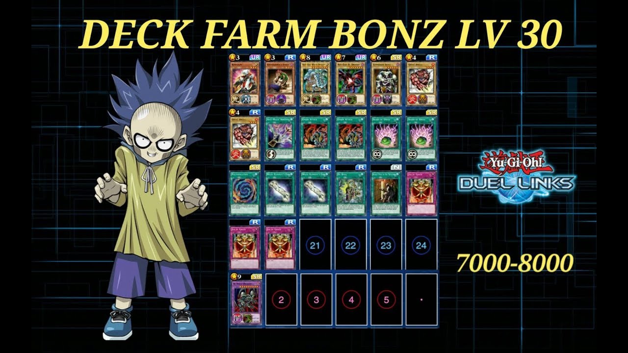 Deck Farm Bonz Lv 30 Yugioh Duel Links - YouTube