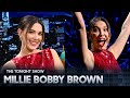 Millie Bobby Brown Talks Jake Bongiovi’s Proposal and Dog Winnie, Plays Egg Roulette | Tonight Show