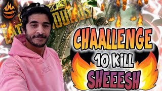 Challenge game 10 kills 50 gift sub chicken dinner 14kills🔥