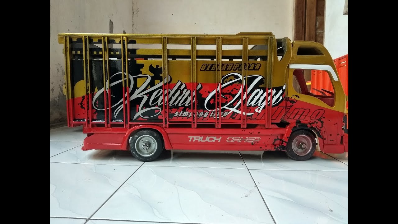 Kediri Lagi Cutting Sticker Truck Miniatur Berkah Pasar YouTube