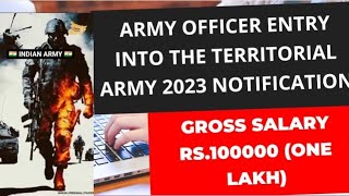 Unleash Your Potential: The Territorial Army Officer Recruitment 2023