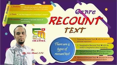 RECOUNT TEXT | Definition, Purpose, Generic Structure, Language Feature, Types