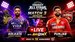 🚨 Match 3 HARD MODE :FIRST EVER IPL CRICKET ALL STARS LIVE MATCH| AnkiZonX Stream🎮🏆