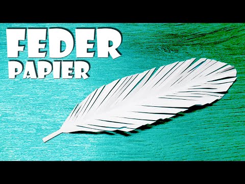 Video: Wie Man Papierfedern Macht