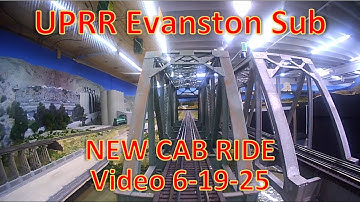 VIDEO VAN DE TAXIRIT op de UPRR Evanston Sub. Grote modelspoorbaan op schaal HO.
