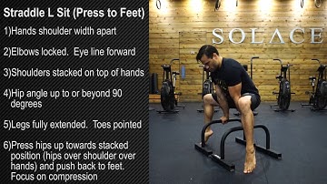 Straddle L Sit (Press to Feet)