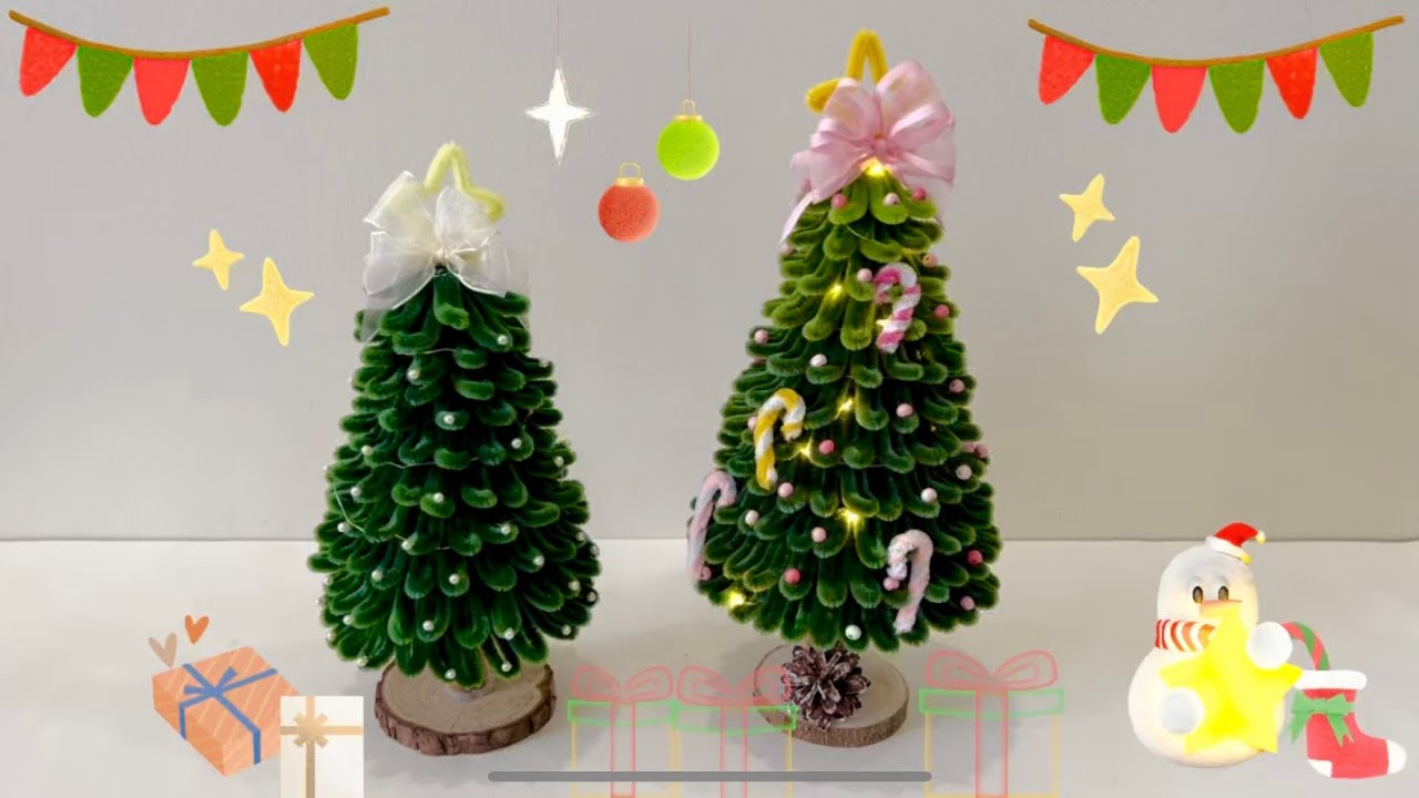 DIY Pipe Cleaners Christmas Tree | Perfect Holiday Craft