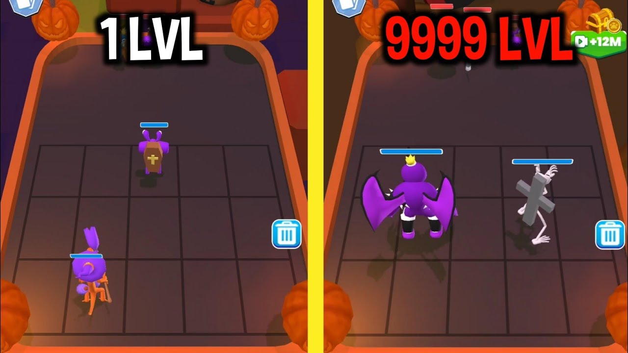 MAX LEVEL in Halloween Merge Rainbow Friend Gameplay - YouTube
