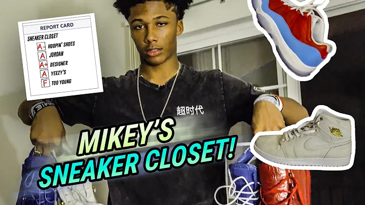 Mikey Williams Has An UNREAL Sneaker Closet! How Does A 14 Year Old Have THESE KICKS!?