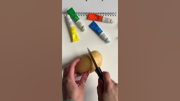 Fun Potato Painting | YouTube #shorts | Kids Crafts | Art Ideas | Jasvir Kambo