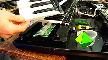 YAMAHA Keyboard disassembly PSR-EW300 key & felt repair