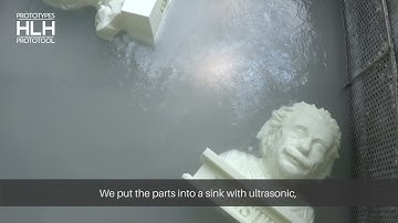 SLA 3D printing parts preliminary post processing