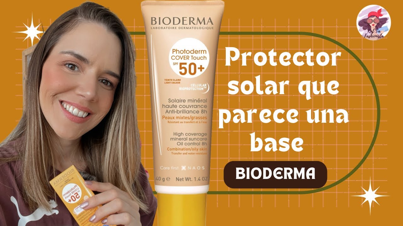 Bioderma Photoderm Cover Touch SPF 50 un Protector Solar Base - YouTube