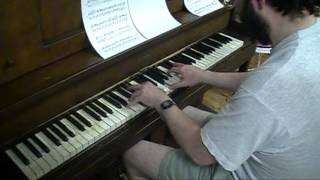 Sonic the Hedgehog Spring Yard Zone theme in ragtime, sight-read by Tom Brier chords