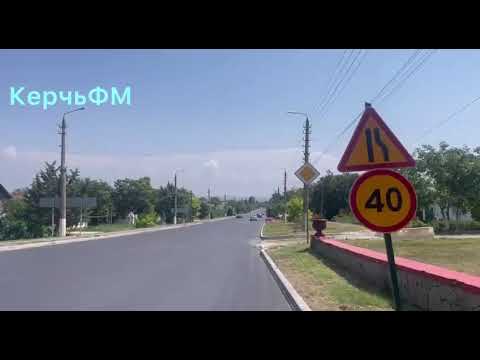 На Чкалова в Керчи провалилась новая асфальтированная дорога