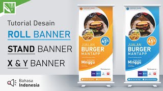 [LENGKAP] Cara MUDAH Desain ROLL BANNER / Stand Banner / X Banner / Y Banner di CorelDRAW X7
