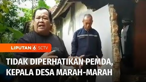 Kesal Tidak Diperhatikan Pemda Ciamis, Kepala Desa Marah-marah di Lokasi Bencana | Liputan 6