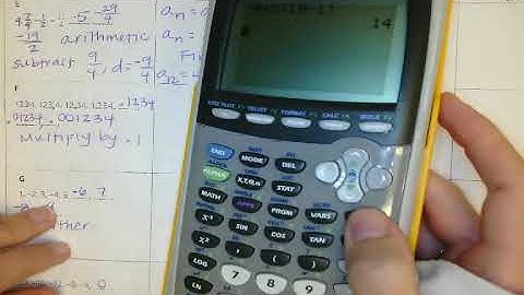Video Notes 4.2 Arithmetic & Geometric Sequences