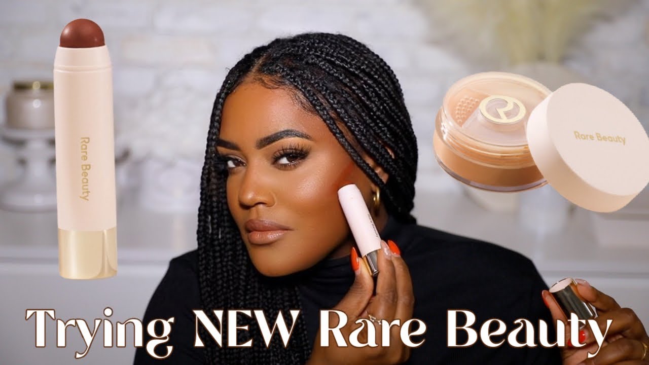 TESTING RARE BEAUTY BRONZER STICK + RADIANCE SETTING POWDER YouTube