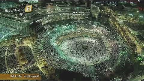 تهجد ليلة 28 رمضان 1439هـ من سورتي الأنعام والأعراف تلاوة خاشعة بجوده عاليه 🖤😴