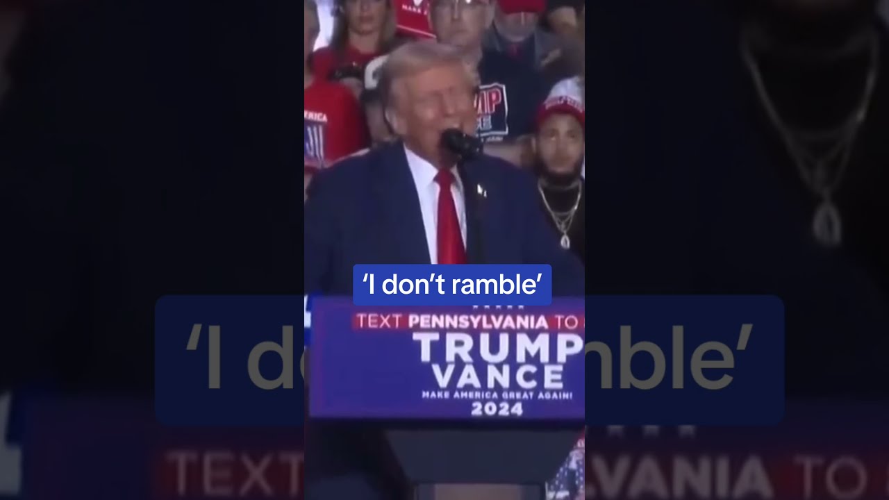 Trump Retorts To Rambling Claims Saying I Don T Ramble M A Very Smart Guy 
