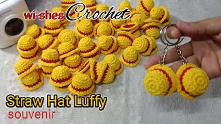 Straw Hat Luffy key chain | TURORIAL | Souvenir Crochet