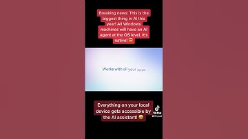 All Windows machines will have an Al agent at the OS level. It